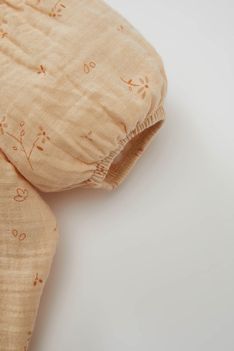 ديفاكتو جمبسوت بيبي بناتي فلورال موسلين حديثي الولادة - Image 3